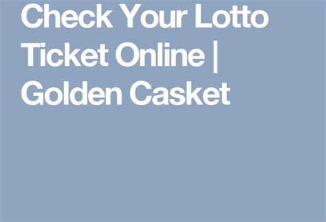 check my lotto ticket online|check a lottery ticket online.